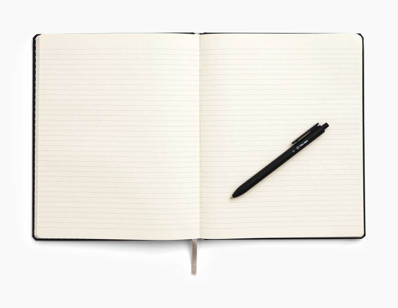 TRU RED Large Hard Cover Ruled Journal Black TR54768