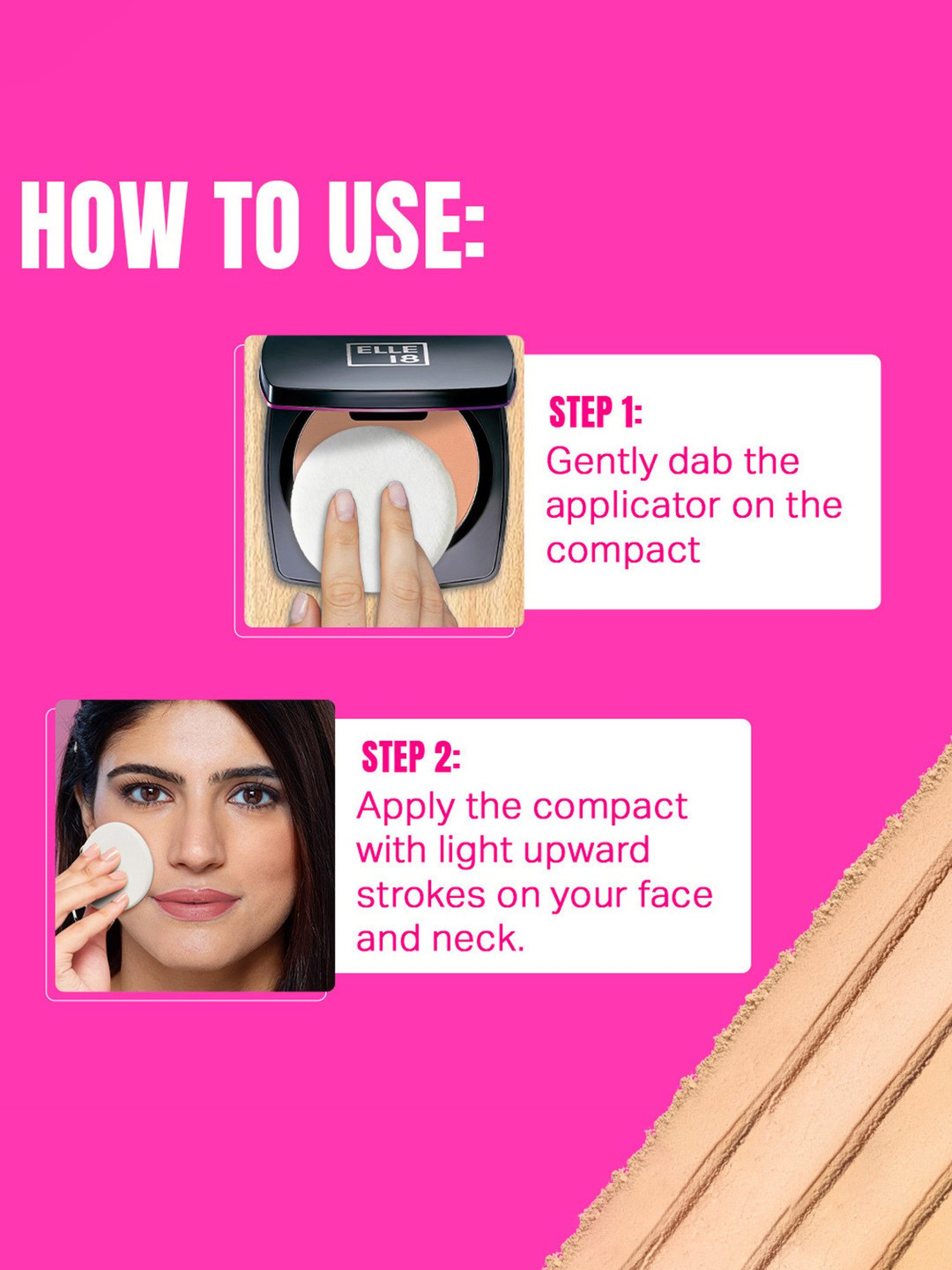 Elle 18 Lasting Glow Compact 4 Coral - 9 gm