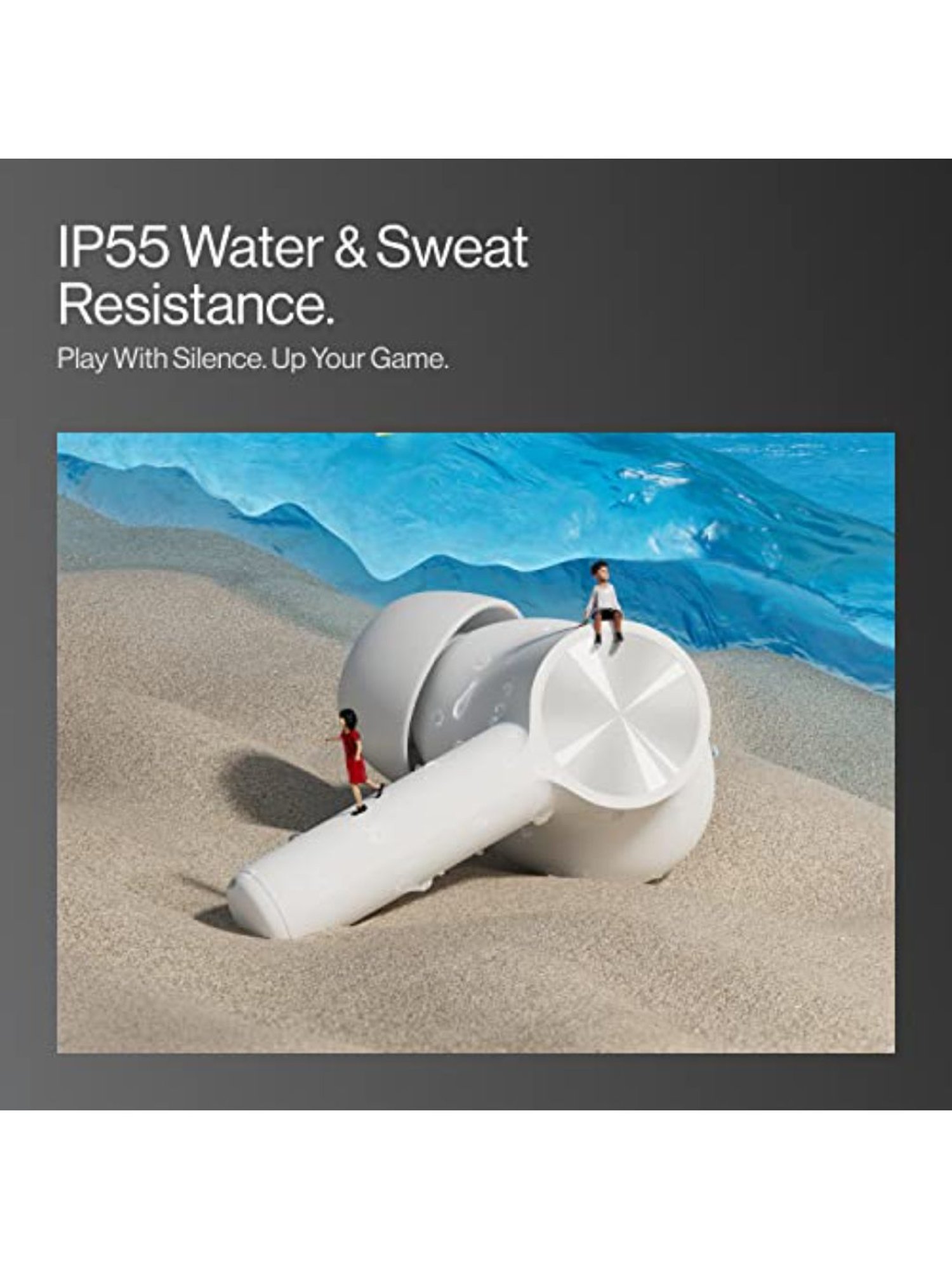 Boat Airdopes Sonik BT Earbuds with 60Hrs Playback & ENx Technology (Thunder Black, True Wireless)