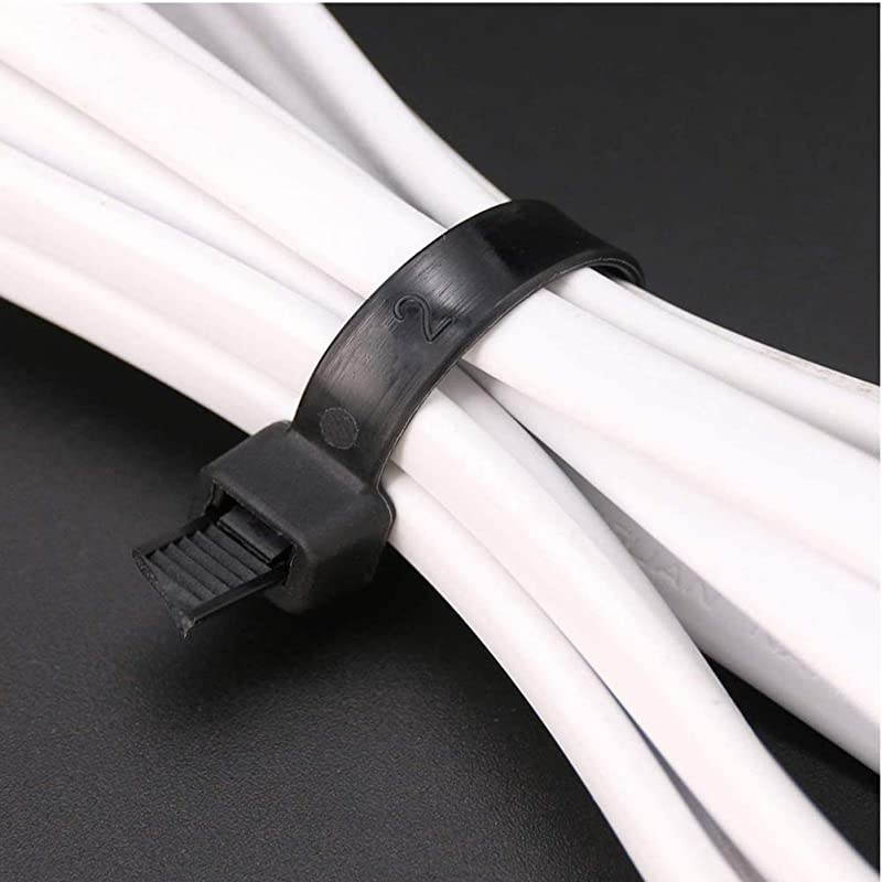 Zip Ties Heavy Duty ties 16 inch Black Tensile Strength 80 lbs ABS New Material Industrial Quality Will Come in Handy for All Craft and Hobby Projects 100 per pack Black