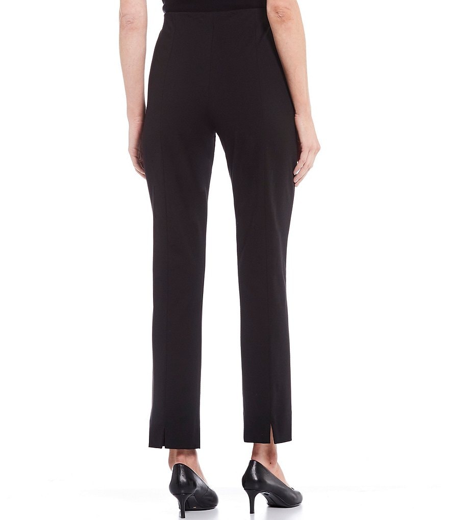 Misook Ponte Straight Leg Pull-On Pant