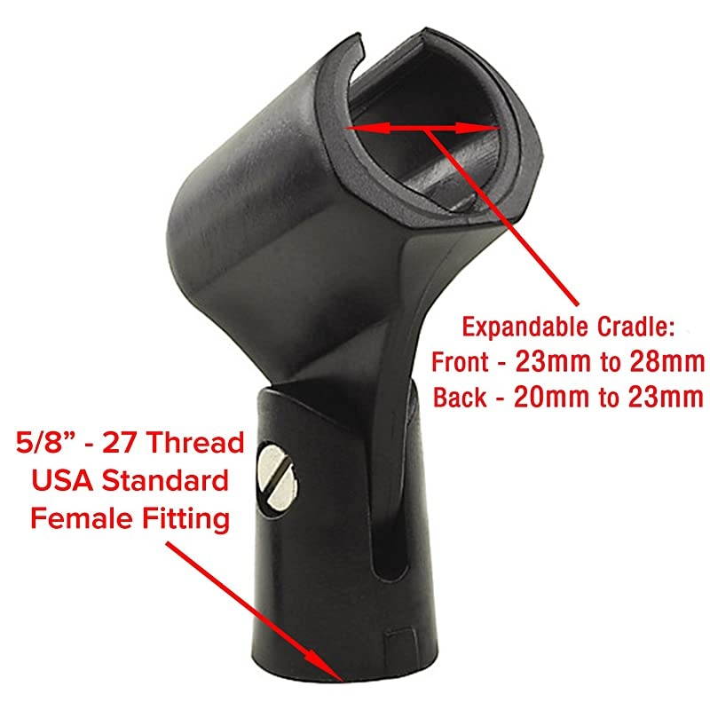 MH2R Indestructible Shure Style Standard Mic Holder