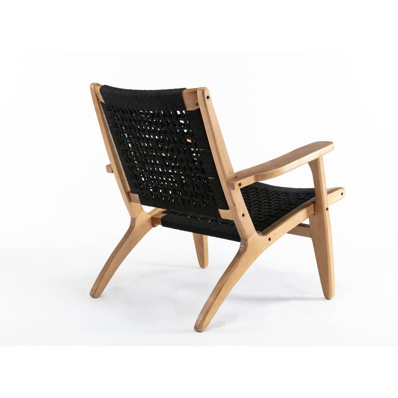 Harrison Woven Armchair Black & Oak - Boraam