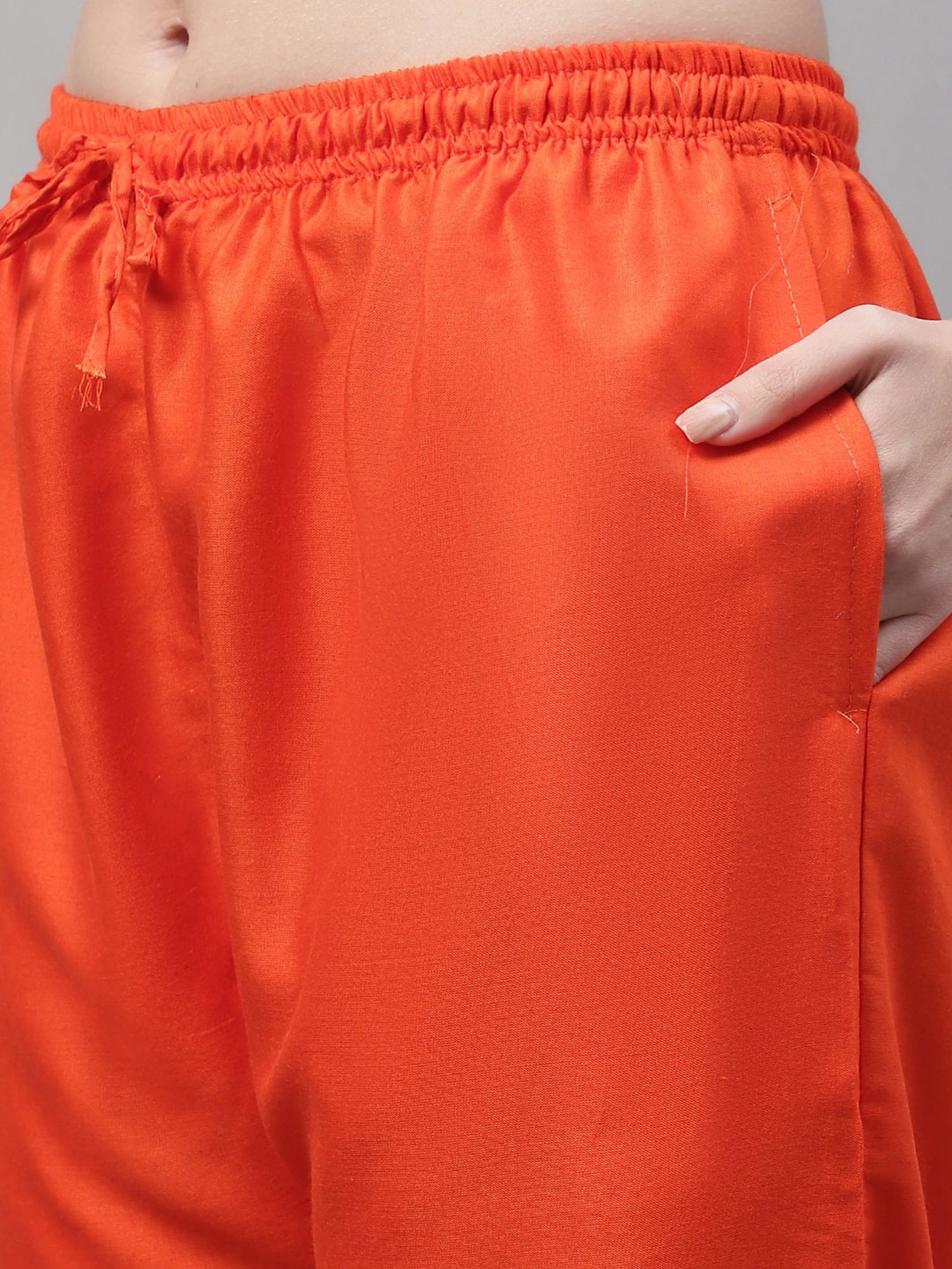 Gracit Fuchsia & Orange Rayon Palazzos - Pack of 2