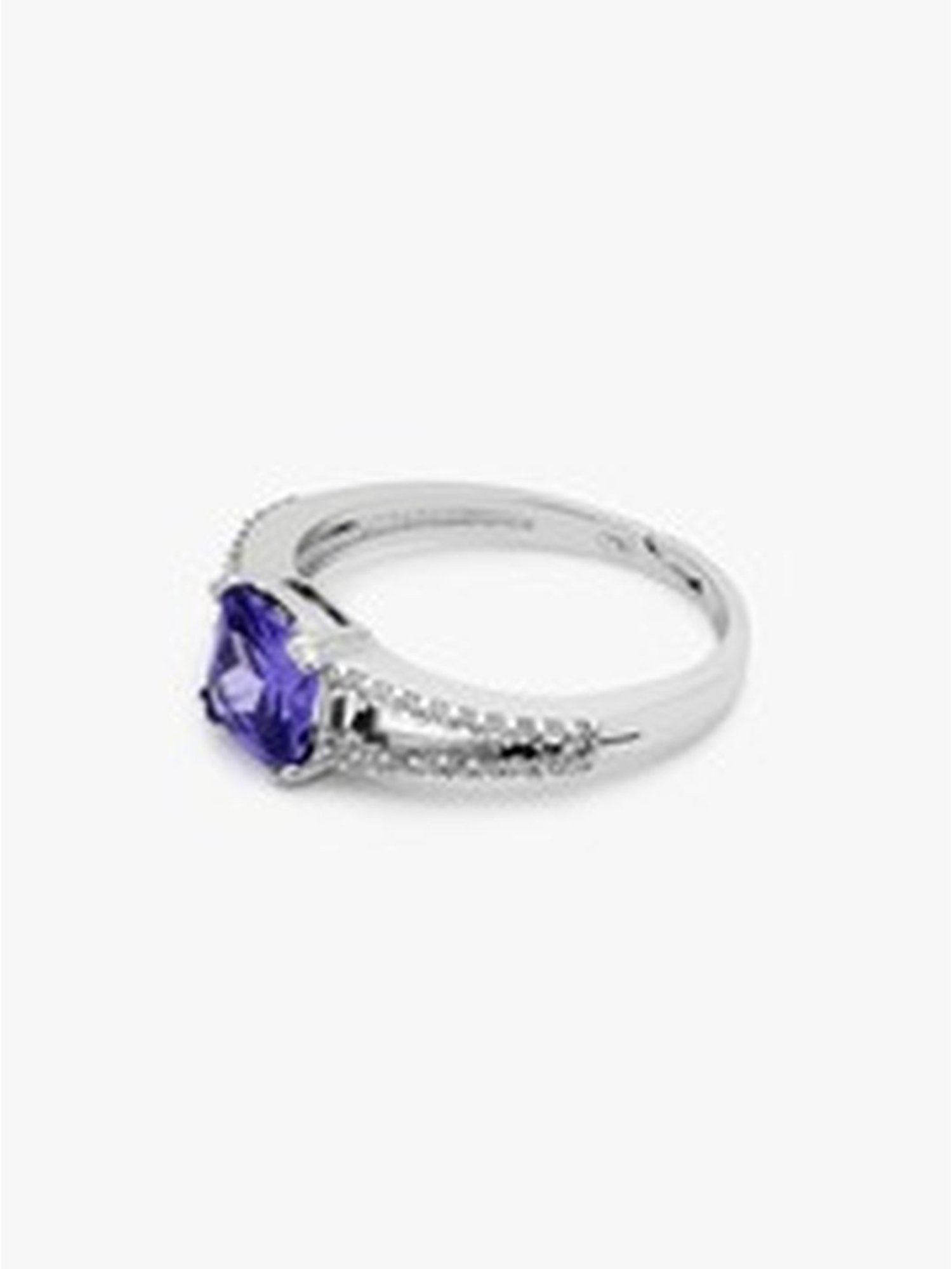 March by FableStreet 92.5 Sterling Silver Classic Amethyst Ring for Women