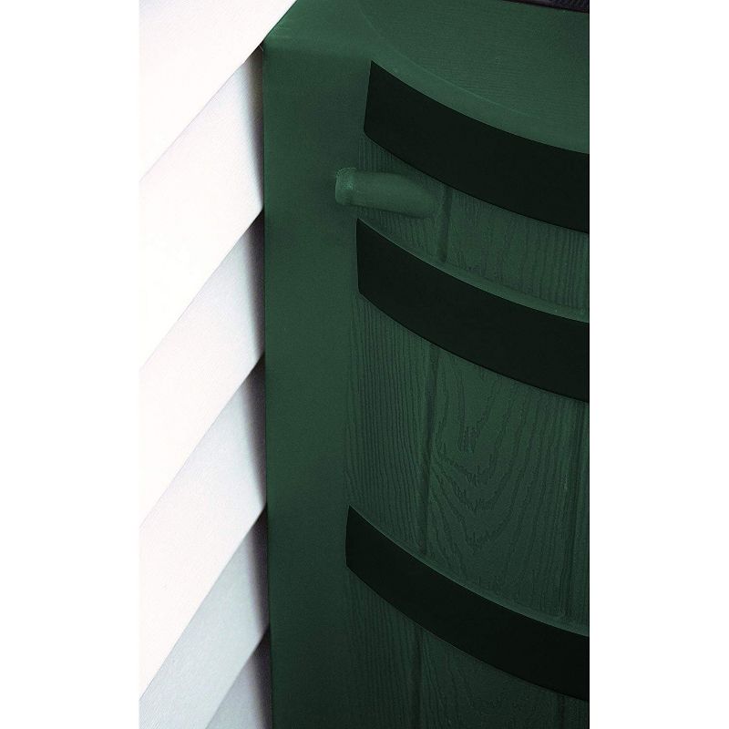 Good Ideas Rain Wizard Rain Collection Rain Barrel 40-Gal. Darkened Ribs, Green