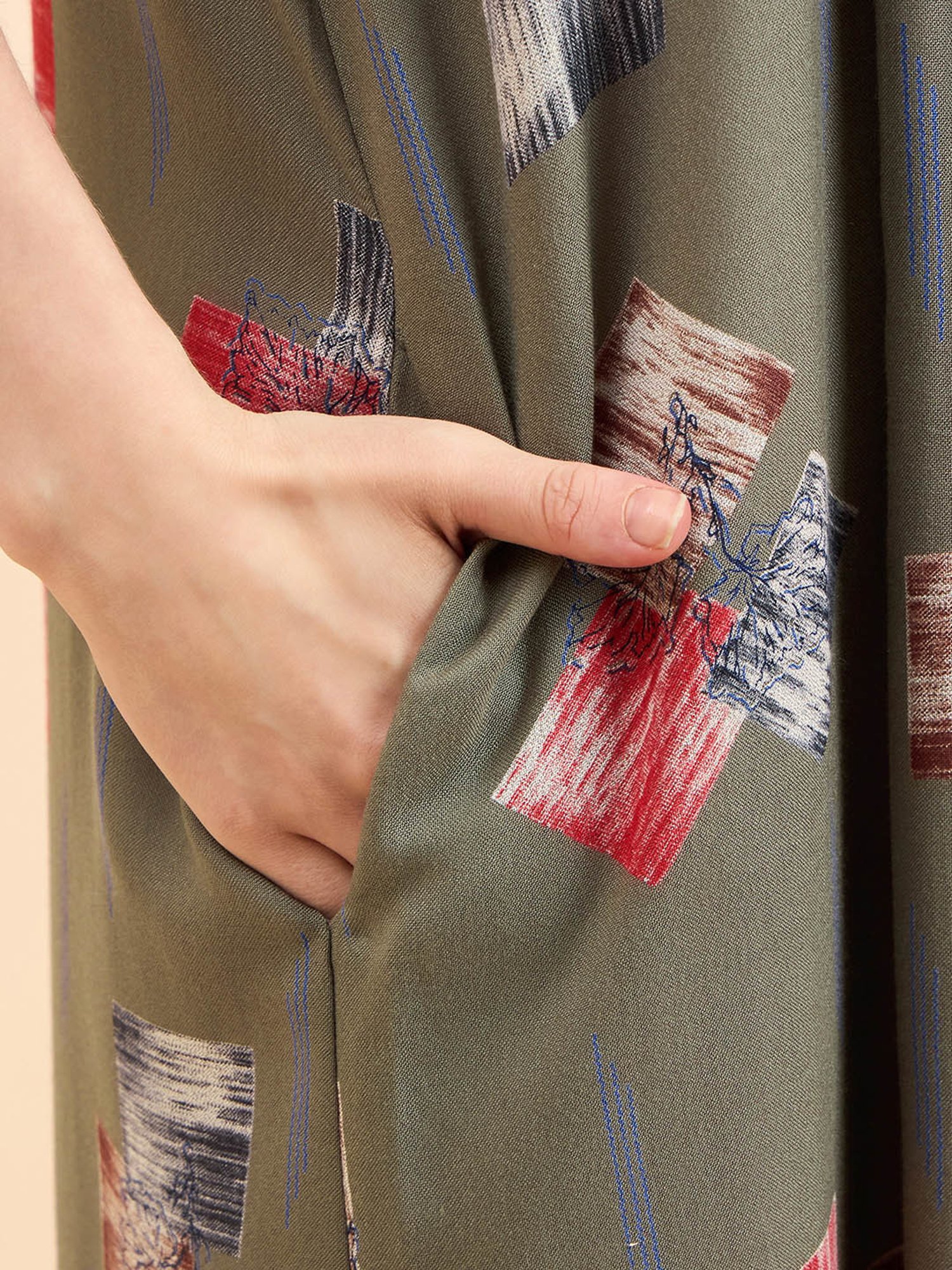 Sweet Dreams Green Cotton Printed Nighty