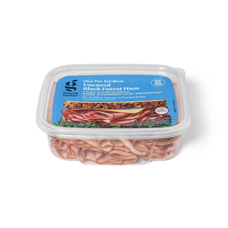Uncured Black Forest Ham Ultra-Thin Deli Slices - 9oz - Good & Gather™