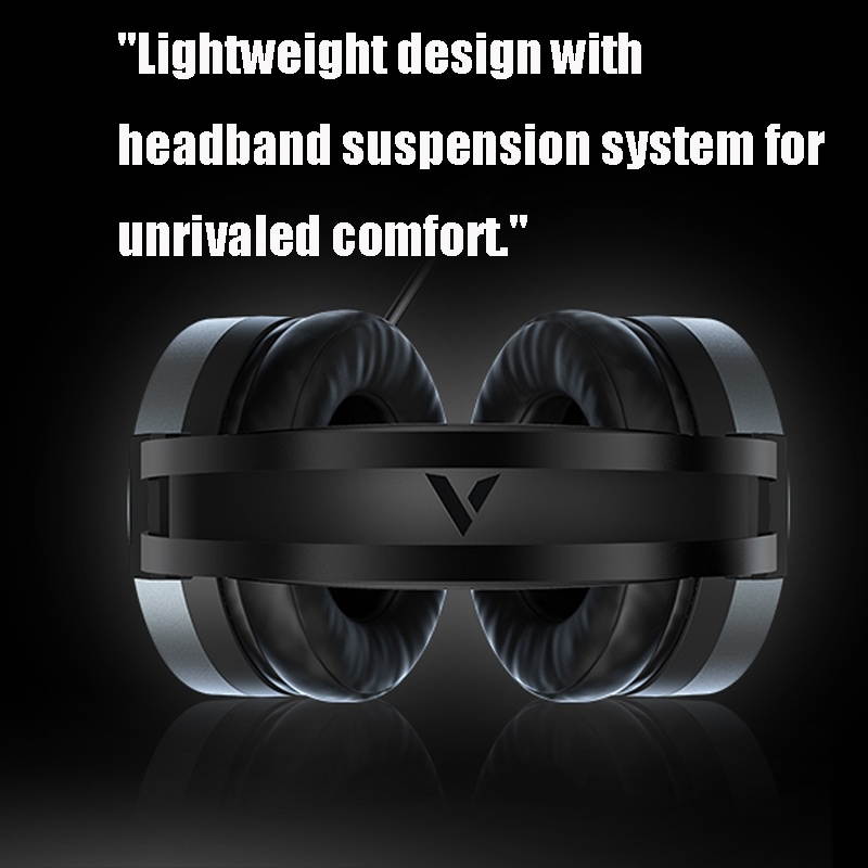 Rapoo VH510 USB Interface Virtual 7.1 Channel RGB All-inclusive Gaming Headset, Cable Length: 2.2m