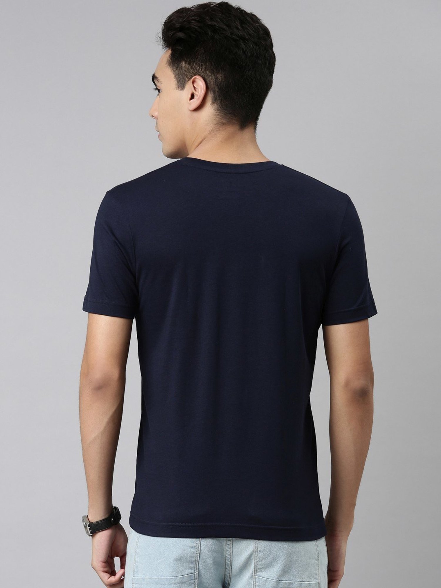 Dixcy Scott Maximus Navy Cotton Regular Fit T-Shirt