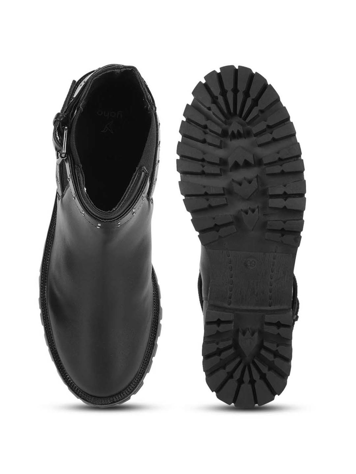 Yoho Women's Black Chelsea Boots