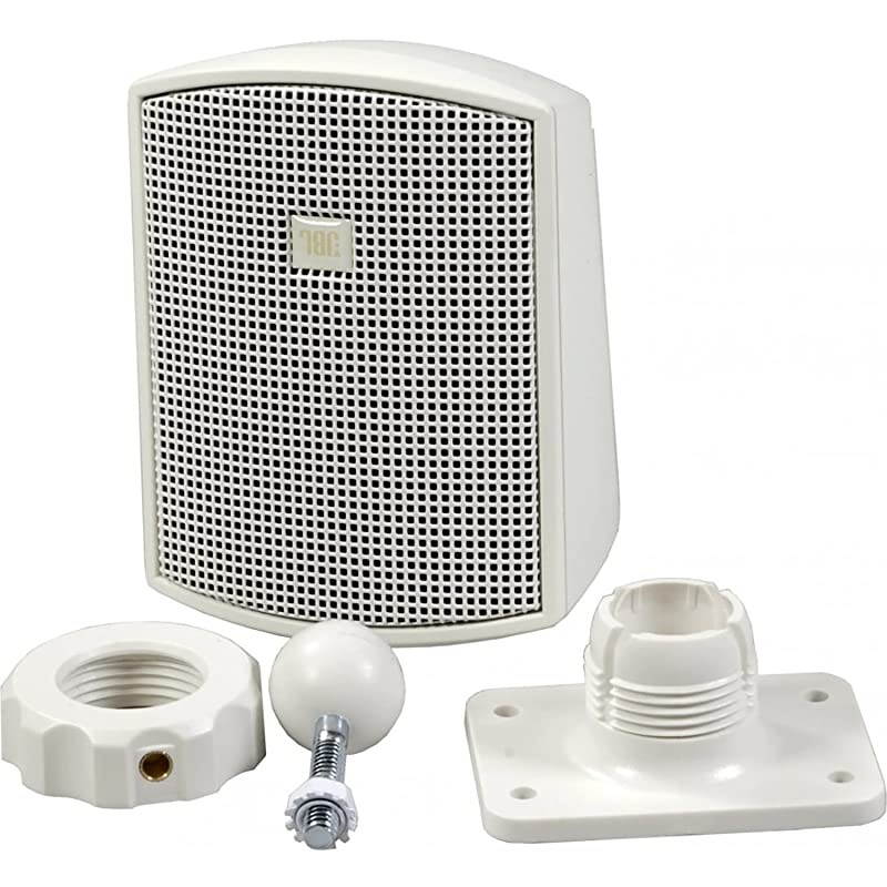 Surface Mount Subwoofer & Mini-Satellite Loudspeaker System, White (C50PACK-WH), black