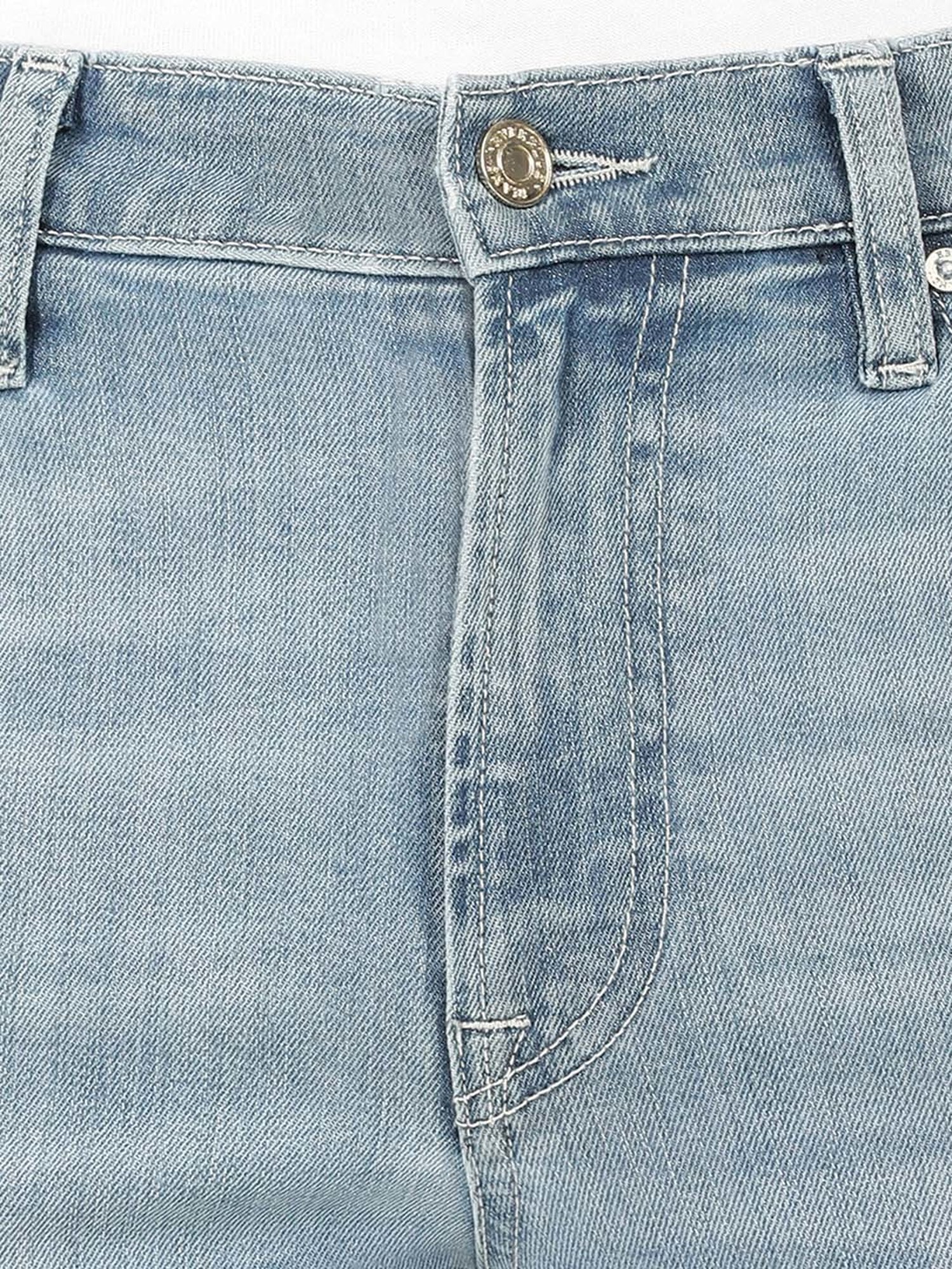 EVERBLUE Blue Regular Fit Midrise Stretchable Jeans