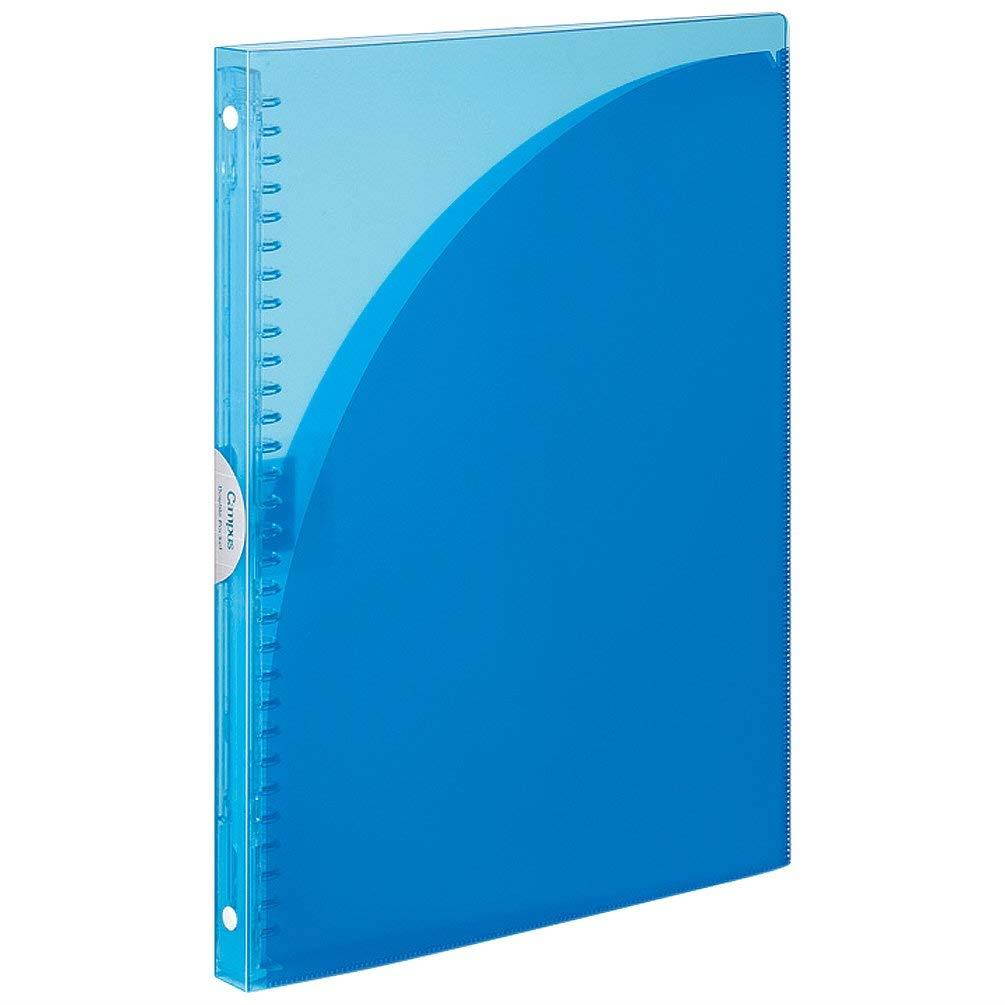 Kokuyo Campus Adapt Slim Binder - A4 - 30 Rings - Light Blue