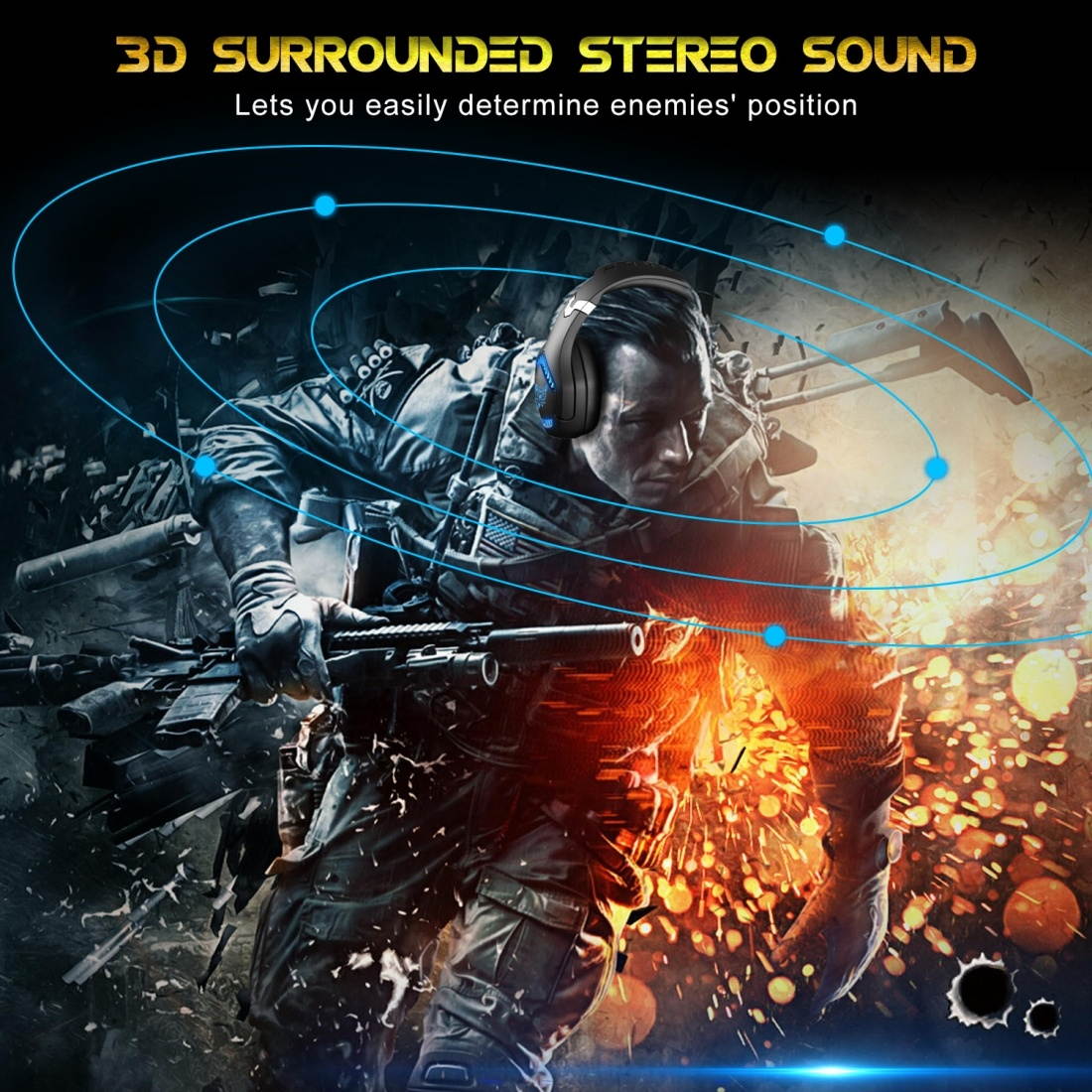 ONIKUMA K1 PRO Stereo Surround Gaming Headphone with Microphone & LED Lights