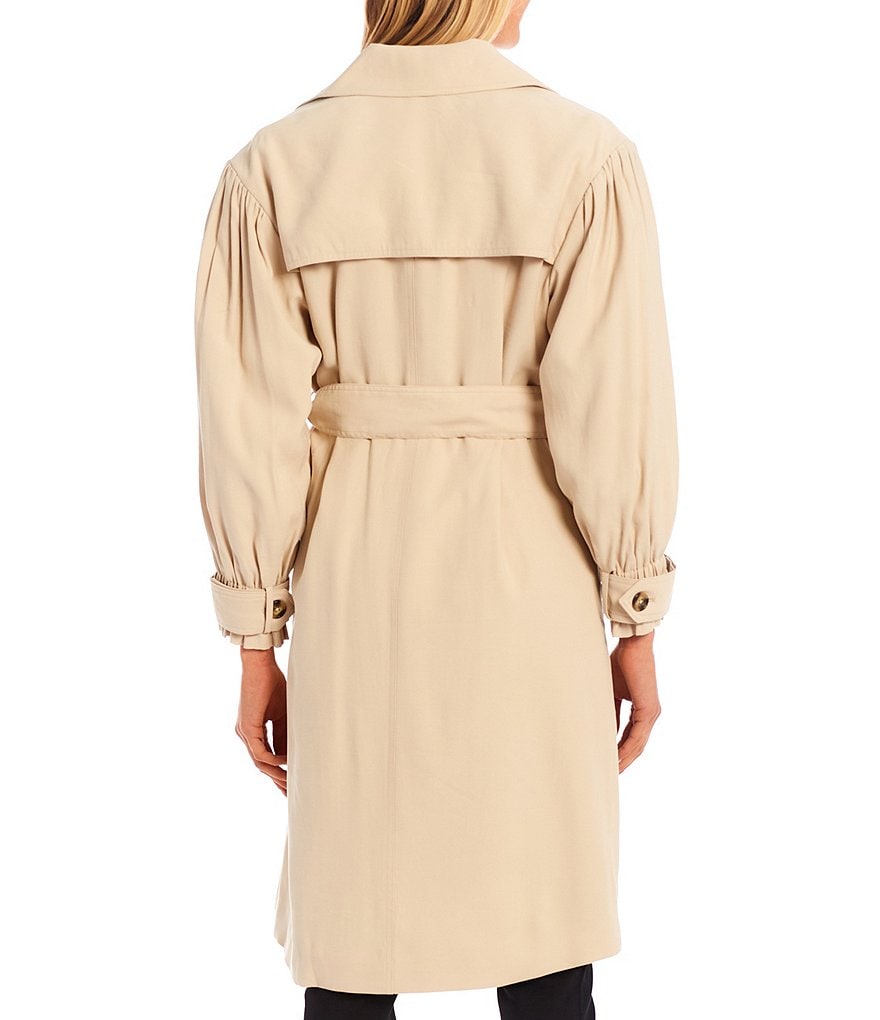 Kenneth Cole New York Short Water-Resistant Stand Collar Hooded Long Sleeve Chevron Puffer Jacket