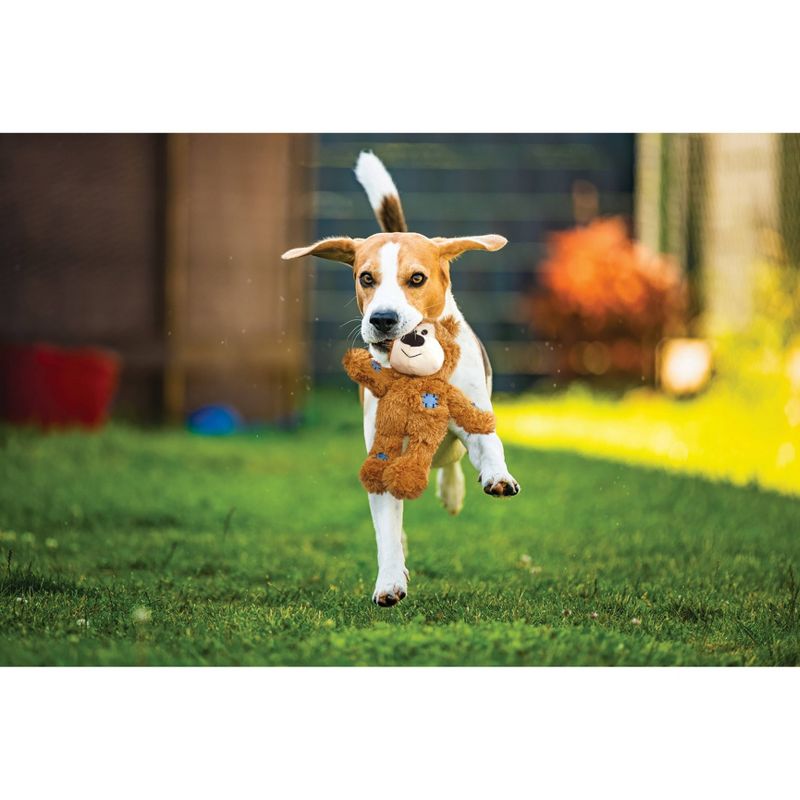 KONG Wild Knots Bear Dog Toy - Light Brown - M/L