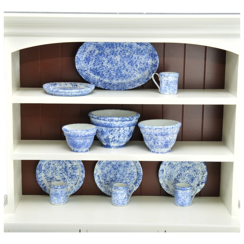 The Queen's Treasures Vintage Spatter Ware Serving & Dish Set for 18" Dolls - 10pc