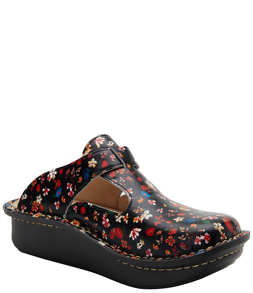 Alegria Classic Kindred Printed Leather Clogs