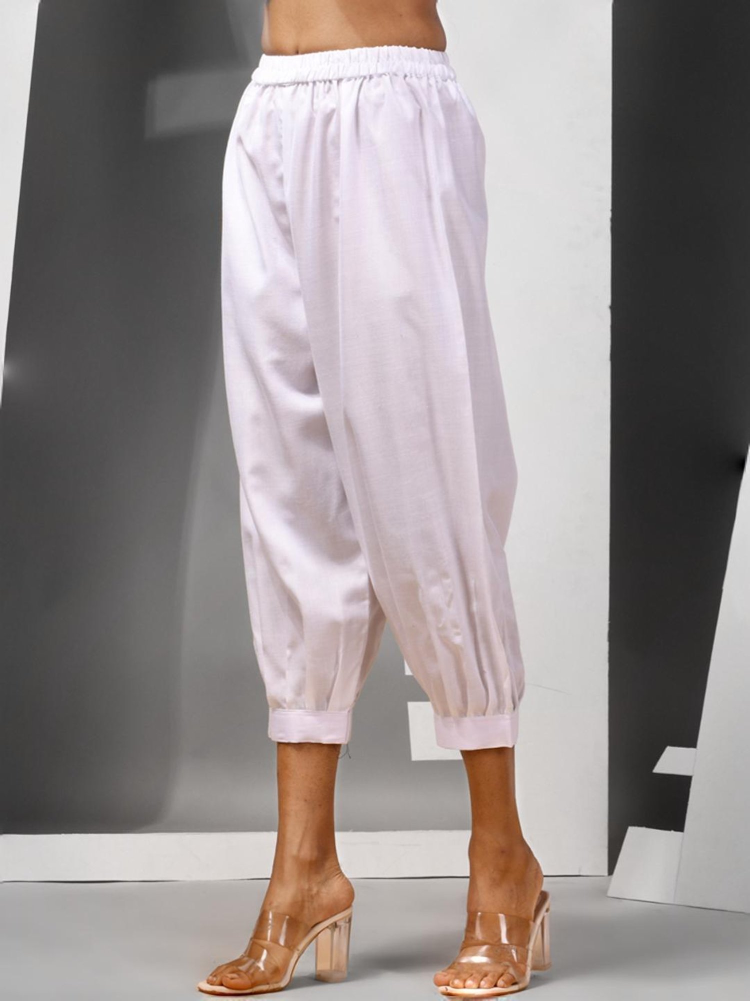 Charukriti Black & White Cotton Floral Print Kurta Salwaar Set With Dupatta