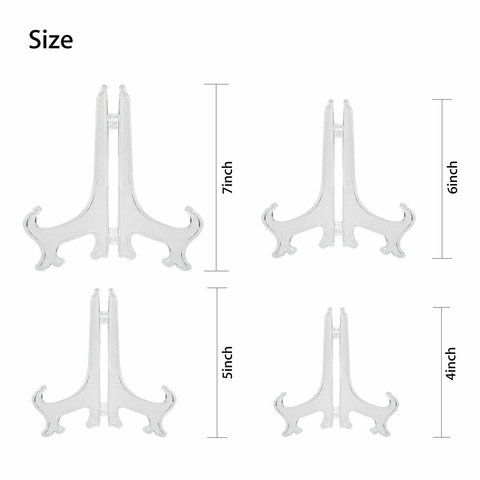 5 Pack 4-7" Easel Display Stand Plate Holder Picture Photo Frame Art Decor US