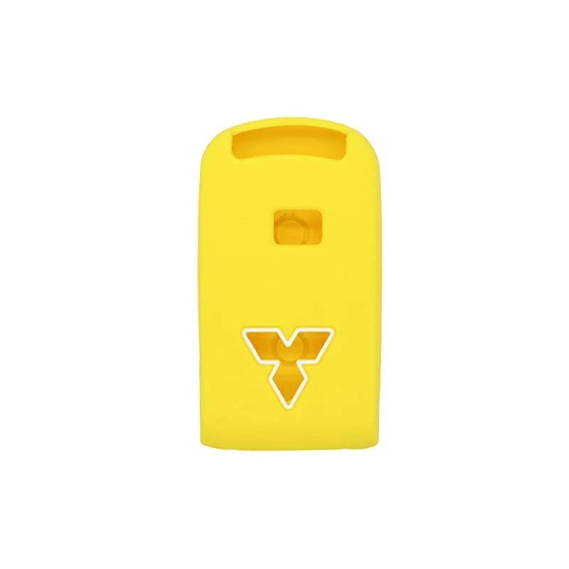 Silicone Cover Protector Case Holder Skin Jacket Compatible with MITSUBISHI Smart Remote Key Fob CV2520 Yellow