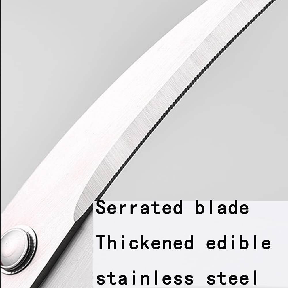 Kitchen Shears, Kitchen Scissors Heavy Duty Meat Scissors, Dishwasher Safe Cooking Scissors, Multipurpose Stainless Steel Sharp Utility Food Scissors for Chicken, Poultry, Fish, Herbs