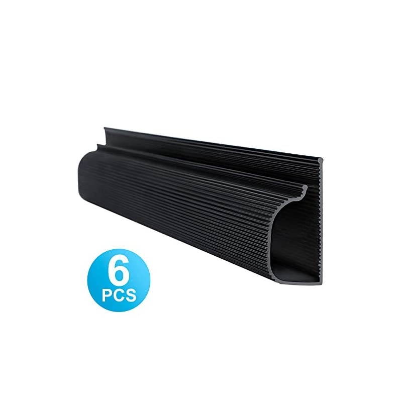 94 J Channel Cable Raceway Desk Cord Organizer Computer Cable Management Under Desk with 196 Mounting Tape 6 Count Desk Cable Tray for Office Home 6X 157 Each Medium Black