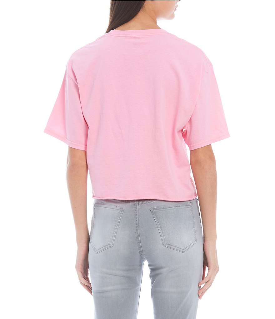 Junk Food Minnie Mouse Short Sleeve Cropped Graphic Tee