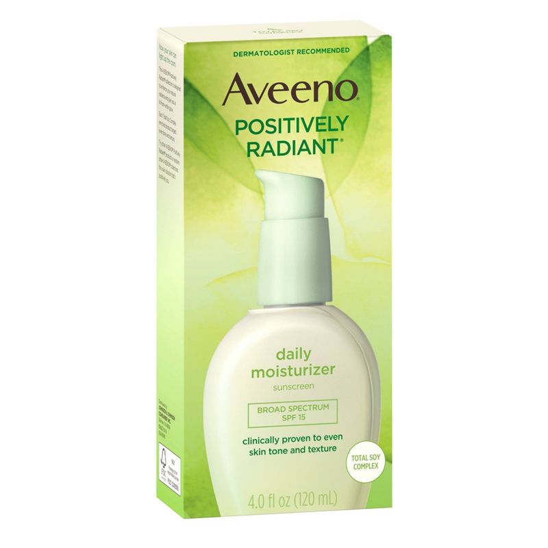 Aveeno Positively Radiant Daily Face Soy Moisturizer - SPF 15 - 4 fl oz