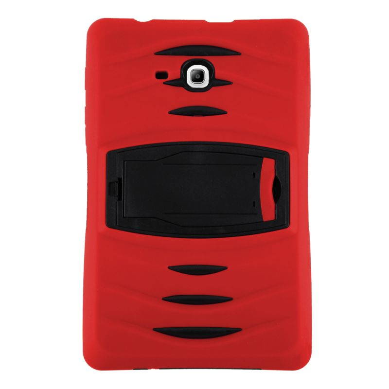 KIQ Heavy Duty Military Armor Case, Tablet Cover, Built-in Kickstand, cut-outs for camera and charging ports For Samsung Galaxy Tab A 7.0 SM-T280 (Purple)