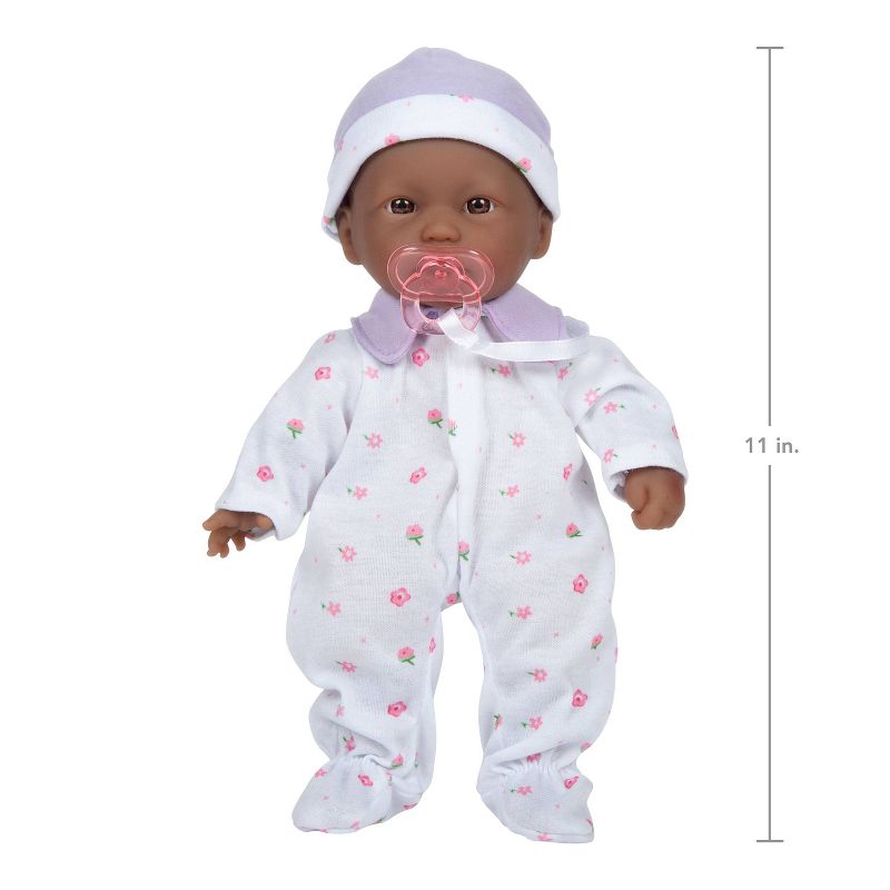 JC Toys La Baby 11" Baby Doll - Purple Outfit