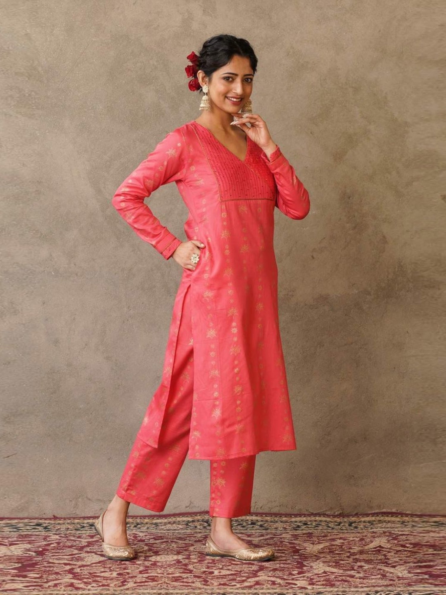 Akiso Coral Parv Straight Fit Kurta