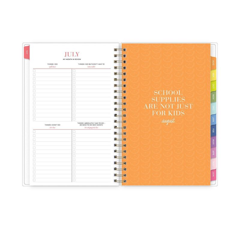 2021-22 Academic Planner 5" x 8" Flexible Cover Weekly/Monthly Wirebound Roy G Biv - The Home Edit