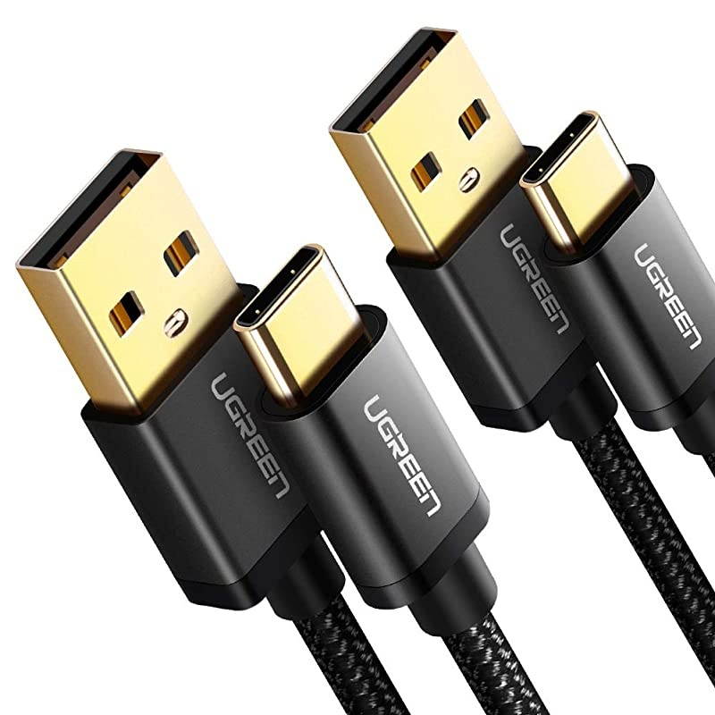 USB C Cable 2 Pack USB Type C Cable 3A Fast Charging Cable Nylon Braided Cord Compatible for Samsung Galaxy Note20 S20 S10 Plus S9 S8 Nintendo Switch GoPro Hero 7 6 LG G8 G7 V40 V30 3FT