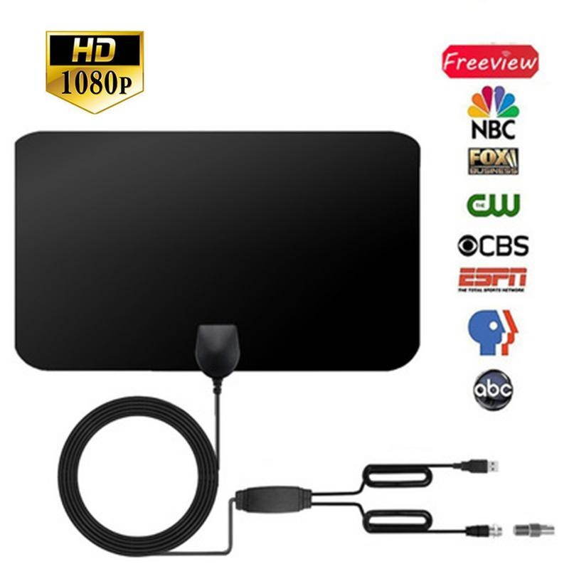4K 25db high gain HD TV dvv digital TV antenna 50 miles active boost indoor antenna dvb-t/t2 digital receiver