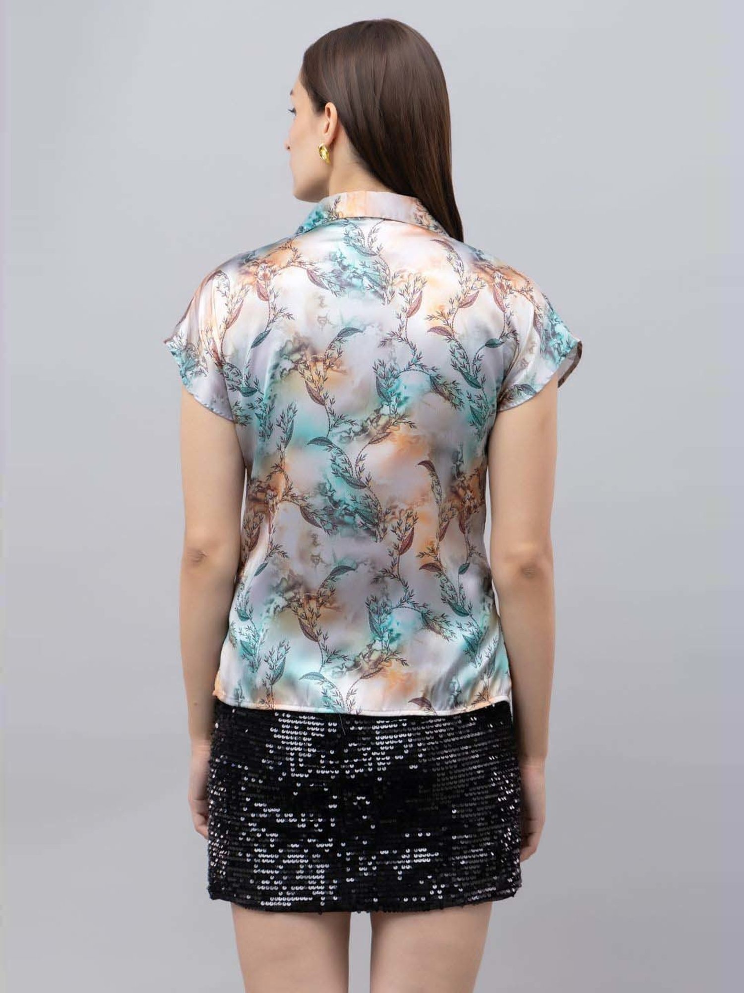 PURYS Grey Printed Shirt