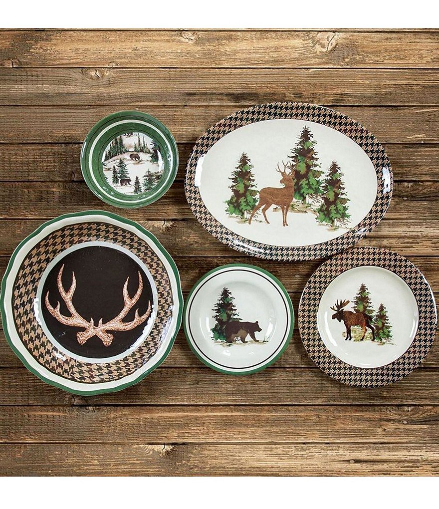 HiEnd Accents Joshua Melamine Serving Bowl