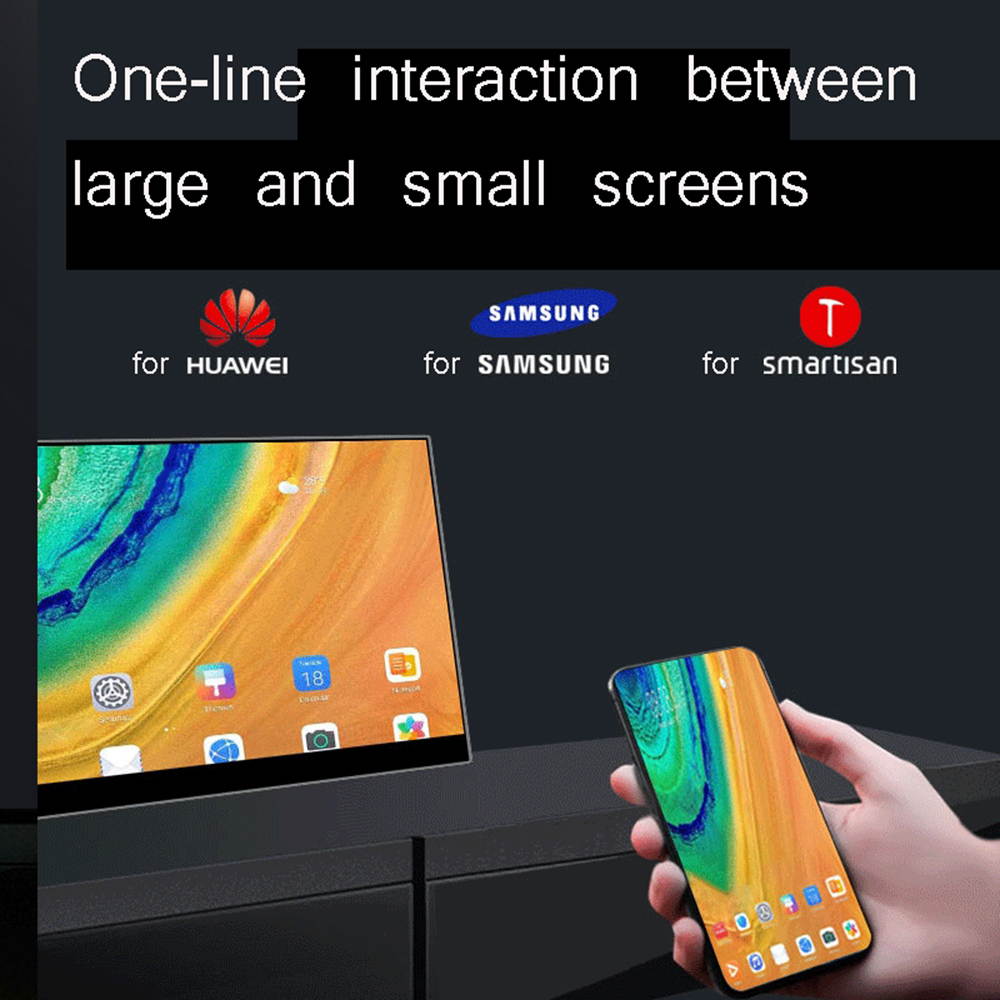 15.6 Inch Portable 1080P Display, Style:Touch Version