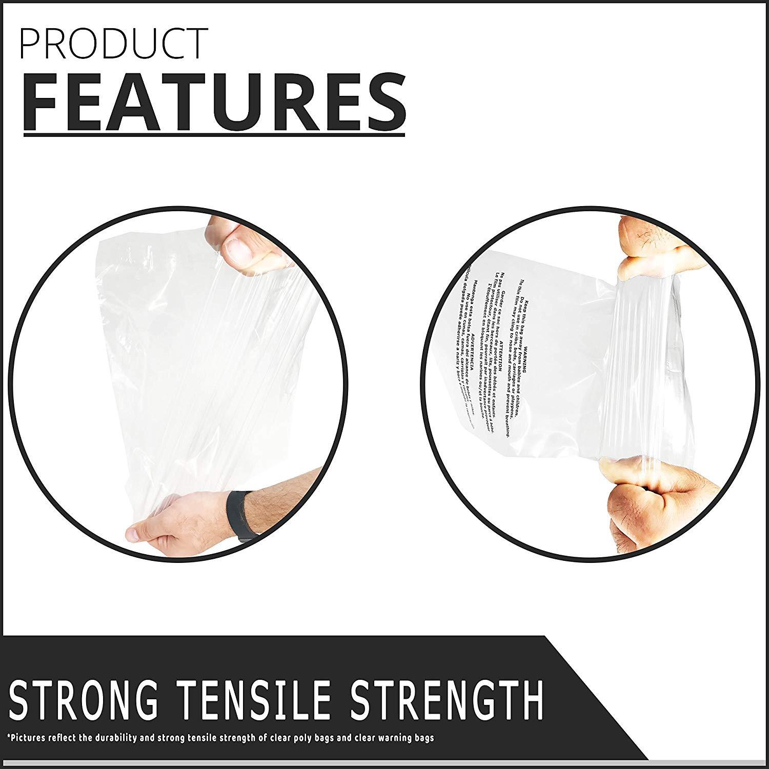 Shop4Mailers 14.5 x 19 Clear Plastic Self Seal Poly Bags 1.5 Mil (100 Pack)