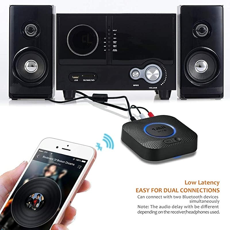 Upgraded  B06 Plus Bluetooth Receiver HIFI Wireless Audio Adapter Bluetooth 50 Receiver with 3D Surround aptX Low Latency for Home Music Streaming Stereo System