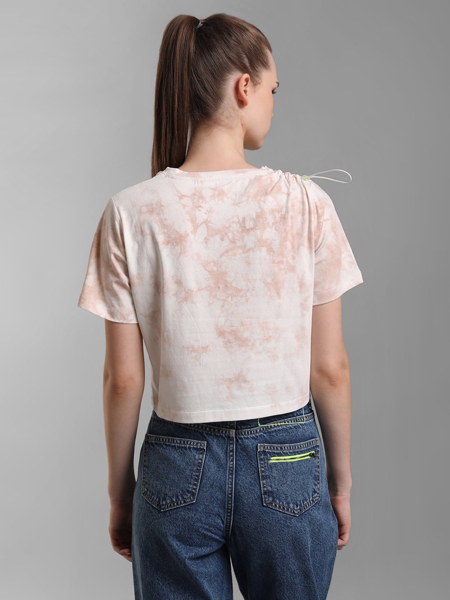 Fame Forever by Lifestyle White Cotton Printed T-Shirt