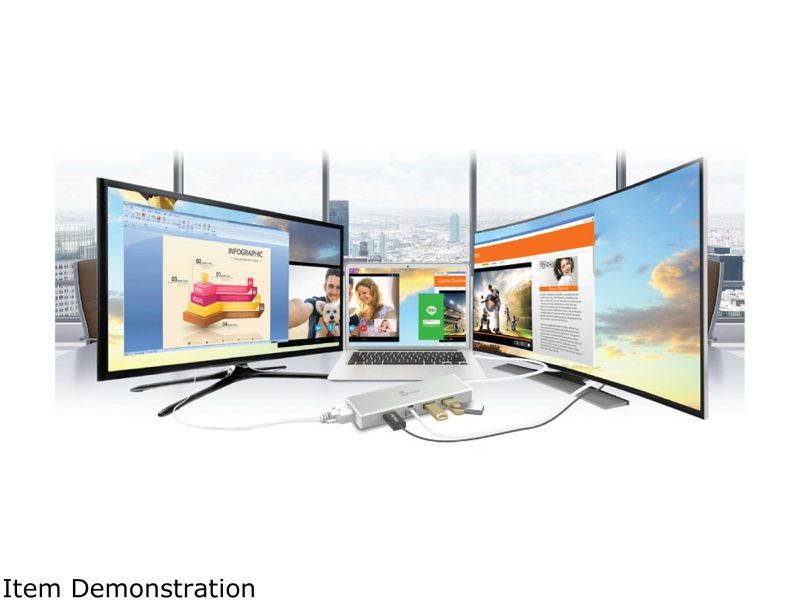 j5create USB 3.0 Mini Dock with Ethernet, VGA and HDMI Ports