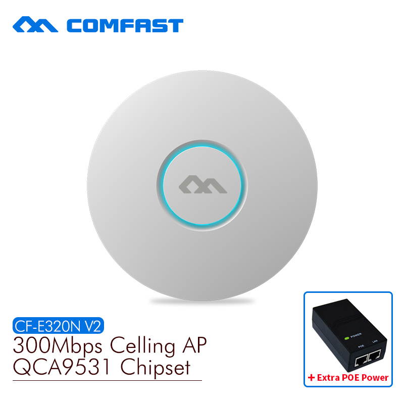 COMFAST wireless Ap CF-E320N-V2 300Mbps Ceiling AP 802.11b/g/n wifi router Indoor AP for big area wifi coverage Access Point AP