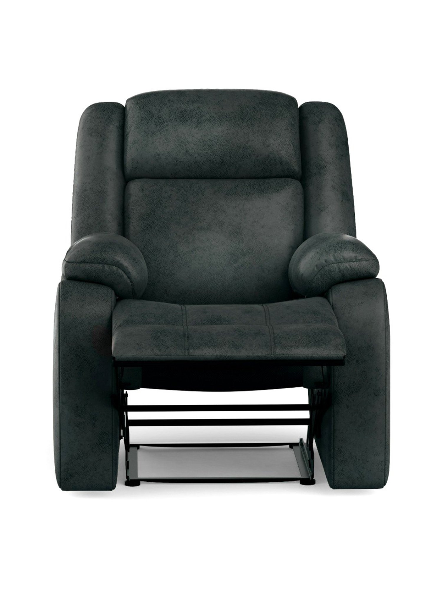 Duroflex Avalon Midnight Blue Wood Single Seater Recliner