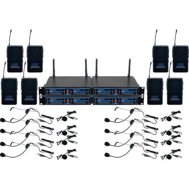 VocoPro UDH-PLAY 8 UHF/DSP Hybrid Bodypack Wireless Microphone System in a Bag