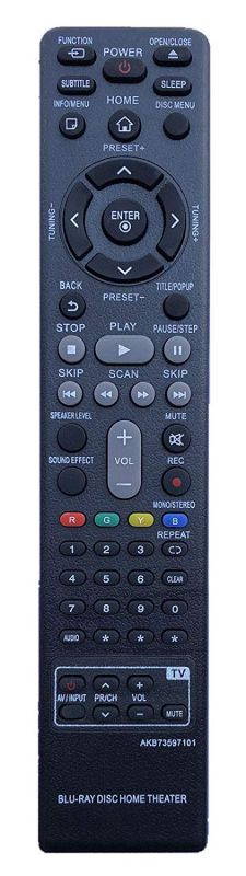 New Replaced Remote AKB73597101 For LG Home Theater Blu-Ray Disc BH4120
