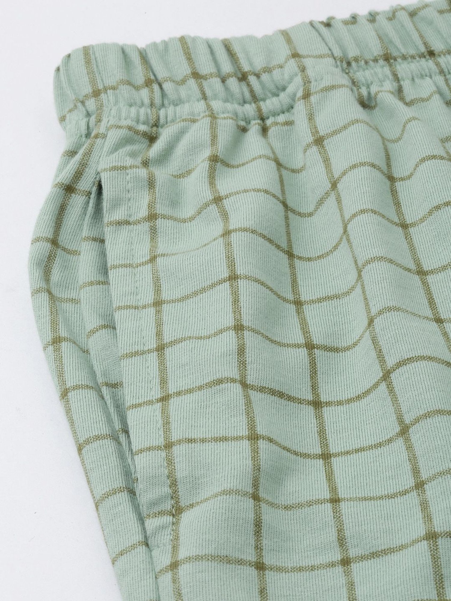 Quarantine Olive Green Regular Fit Checks Boxers