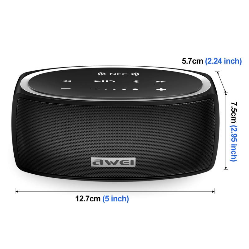 Touch Portable Bluetooth Speaker With HD Audio 360 Surround Super Bass Mini Music Speaker