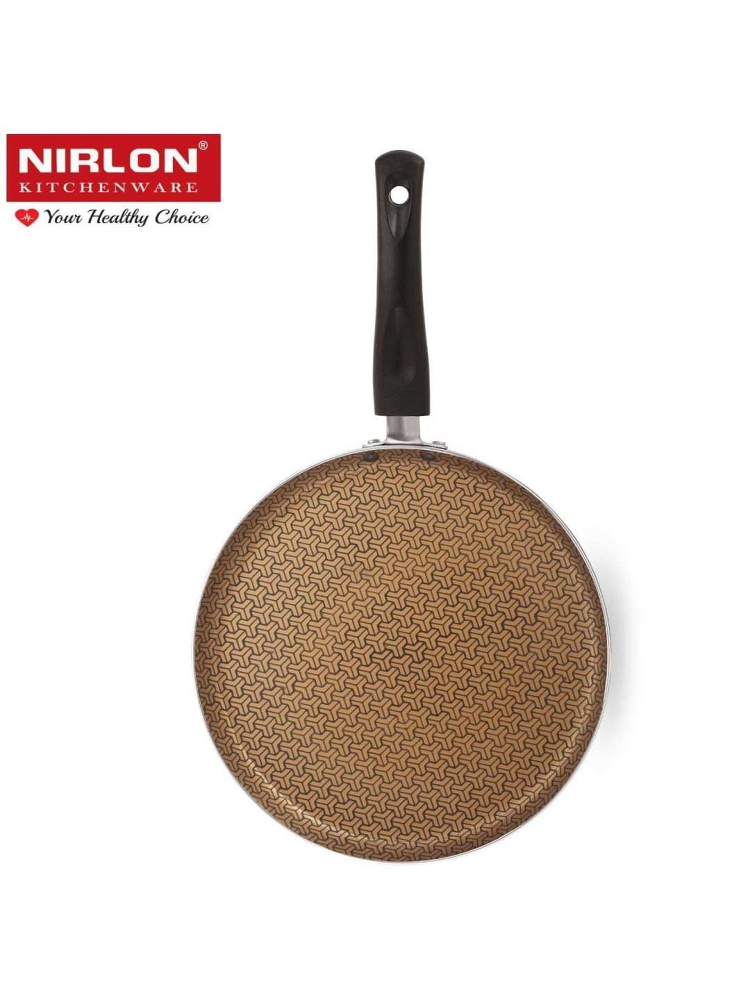 Nirlon Pure Grade Virgin Aluminium Non-stick Induction Base Flat Tawa - 26 cm Diameter